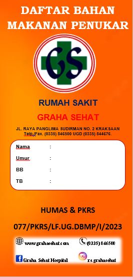 DAFTAR BAHAN MAKANAN PENUKAR